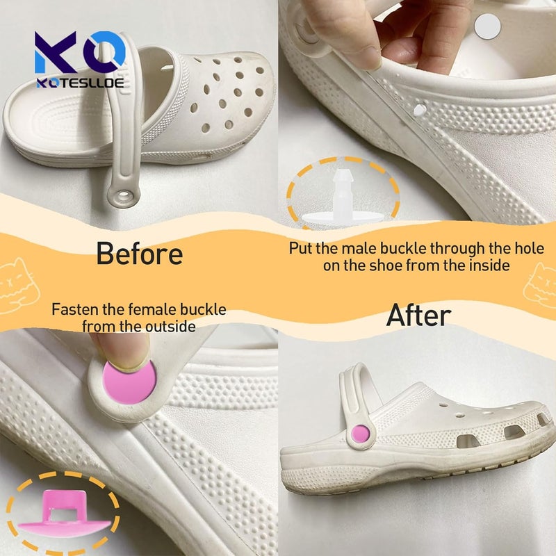 KOTESLLOE 8 Sets Replacement Rivets for Crocs, Replacement Parts for Crocs - Image 2